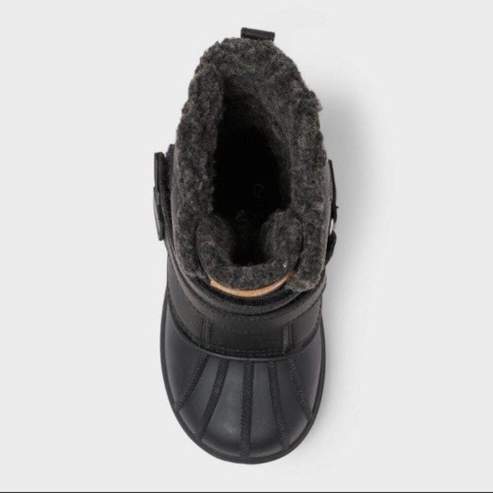 Cat & Jack Toddler Denver Winter Boots Black Round Toe Size 5 - Picture 13 of 16